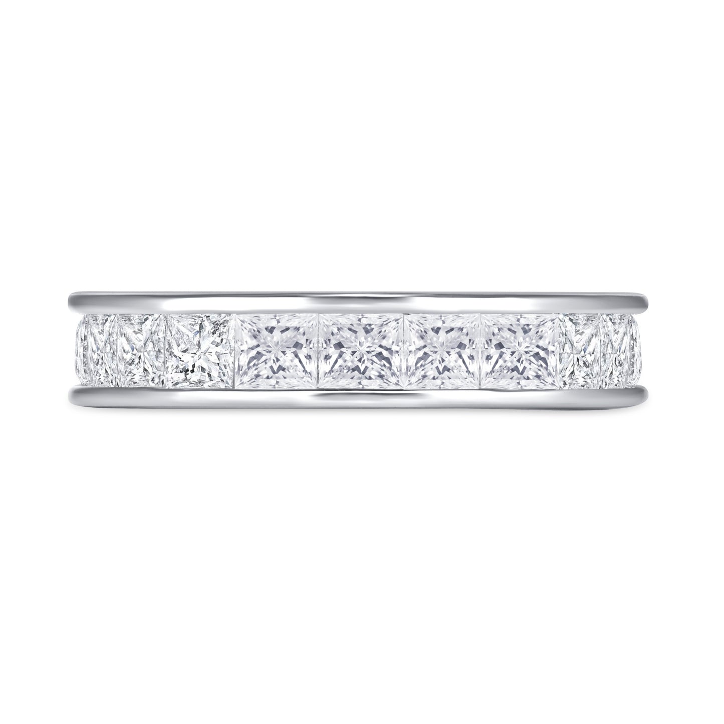 Purified Princess Cut Eternity Diamond Band