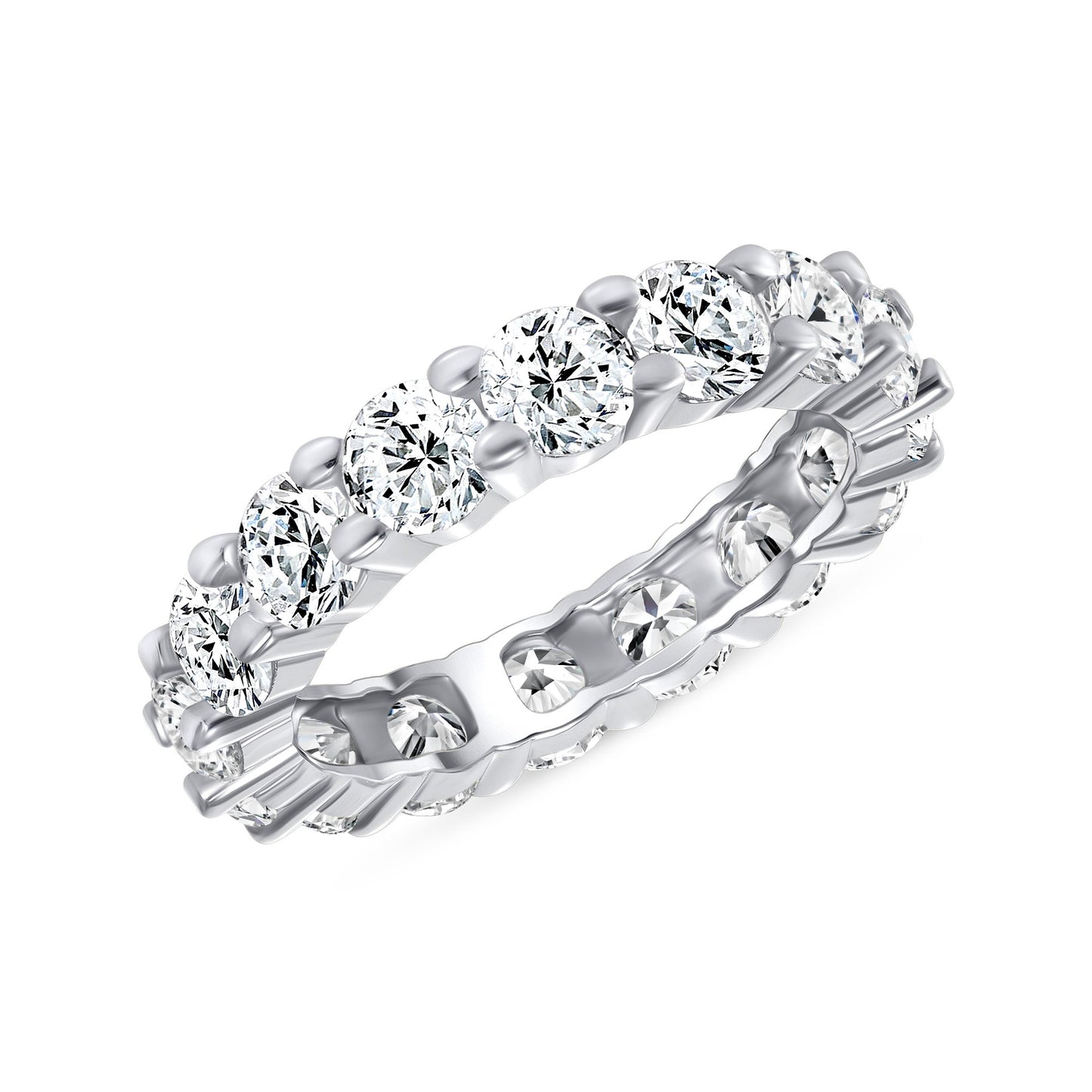 Marianne Round Cut Eternity Diamond Band