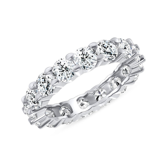 Marianne Round Cut Eternity Diamond Band