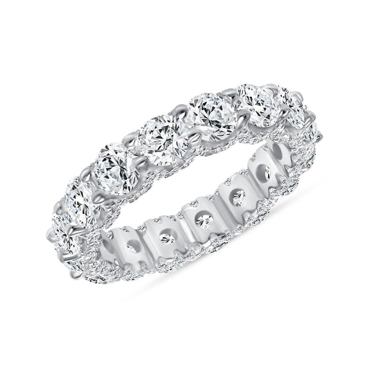 Kaitlyn Round Cut Eternity Diamond Band