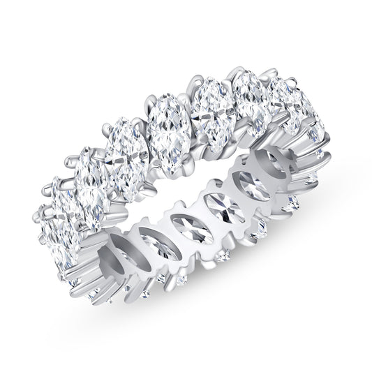 Gentle Dove Marquise Cut Eternity Diamond Band