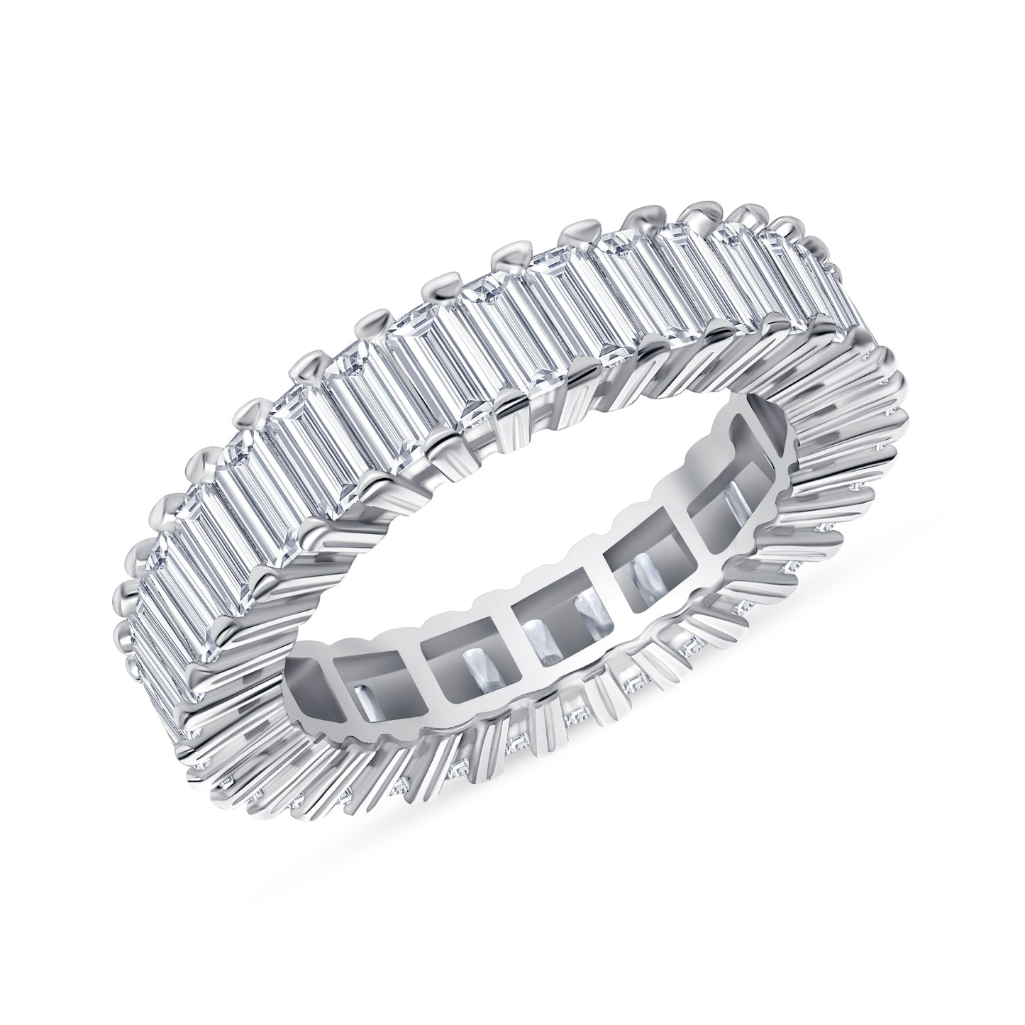 Charles Baguette Cut Eternity Diamond Band