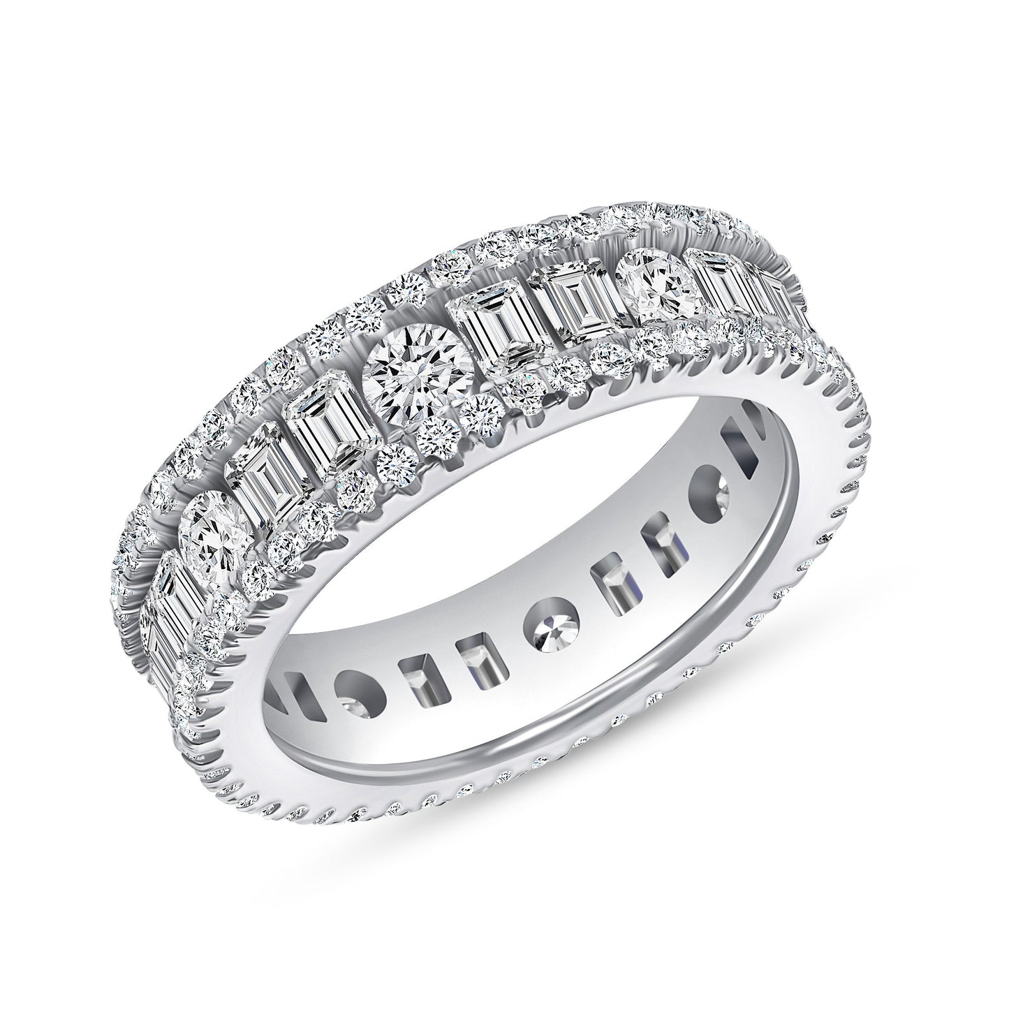 Zipporah Multi Cut Eternity Diamond Band