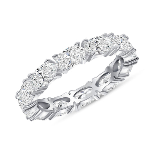 Beautiful Oval Cut Eternity Diamond Ring