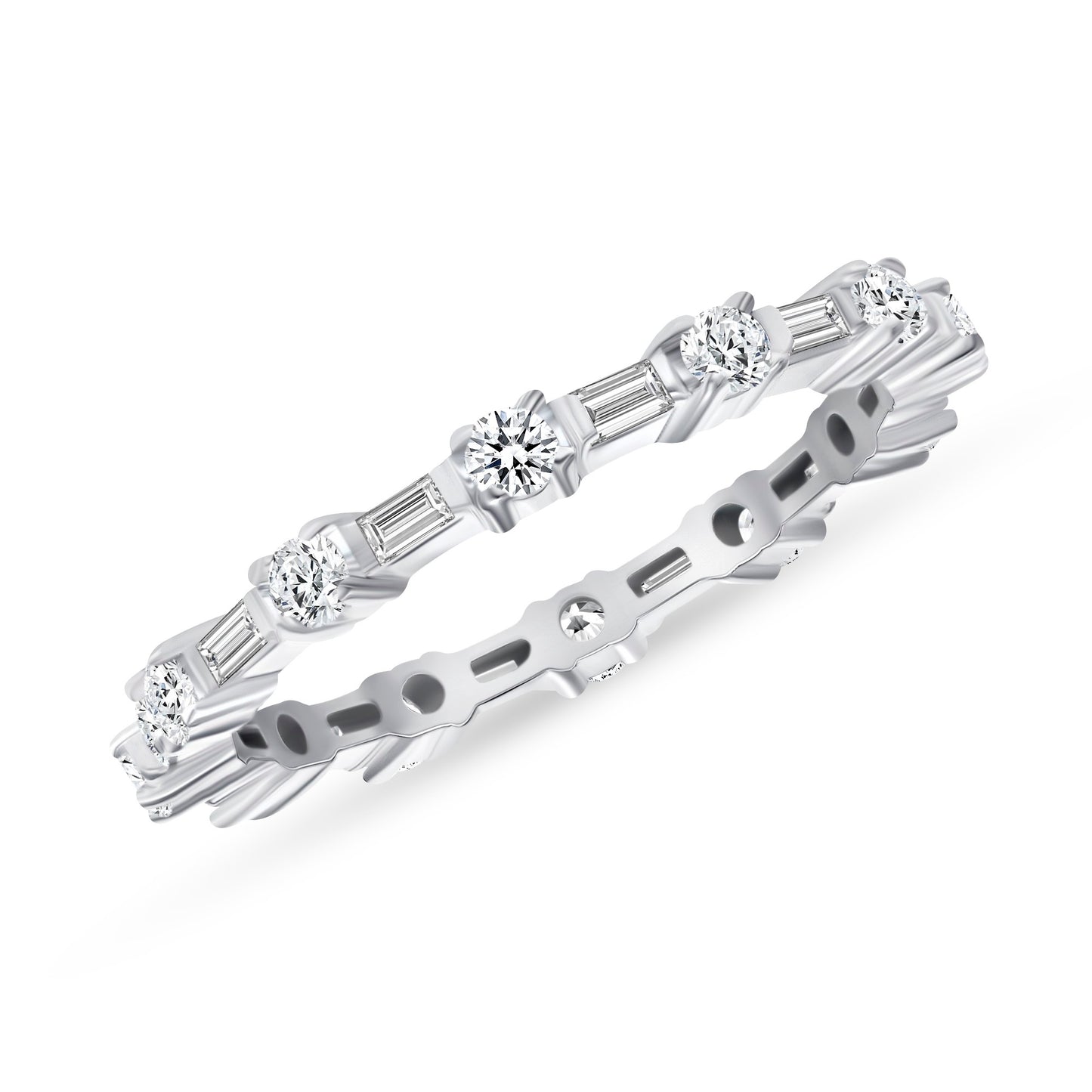 Majestic Multi Cut Eternity Diamond Band