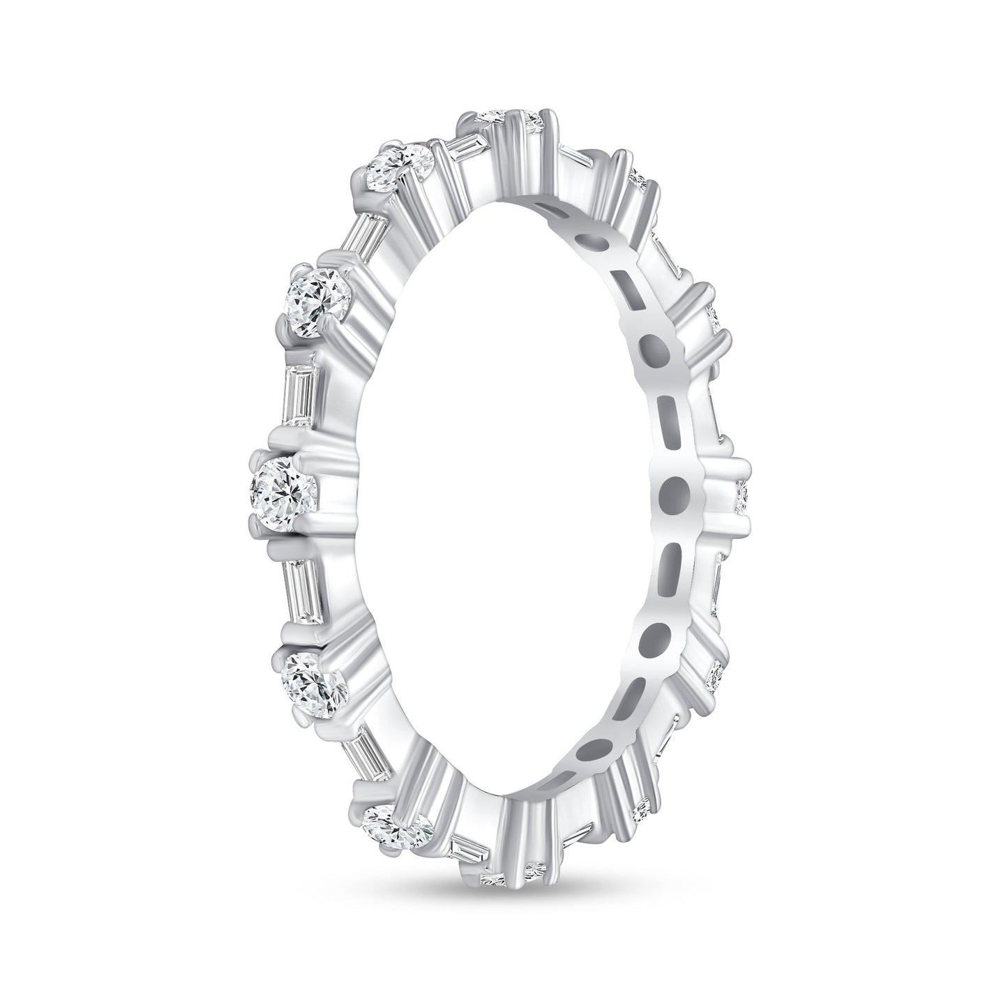 Majestic Multi Cut Eternity Diamond Band