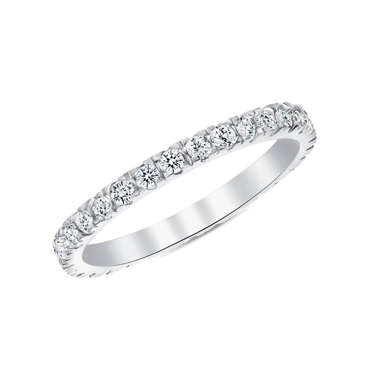 Priscilla Round Cut Eternity Diamond Band