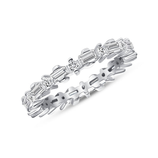 Zion Multi Cut Eternity Diamond Band