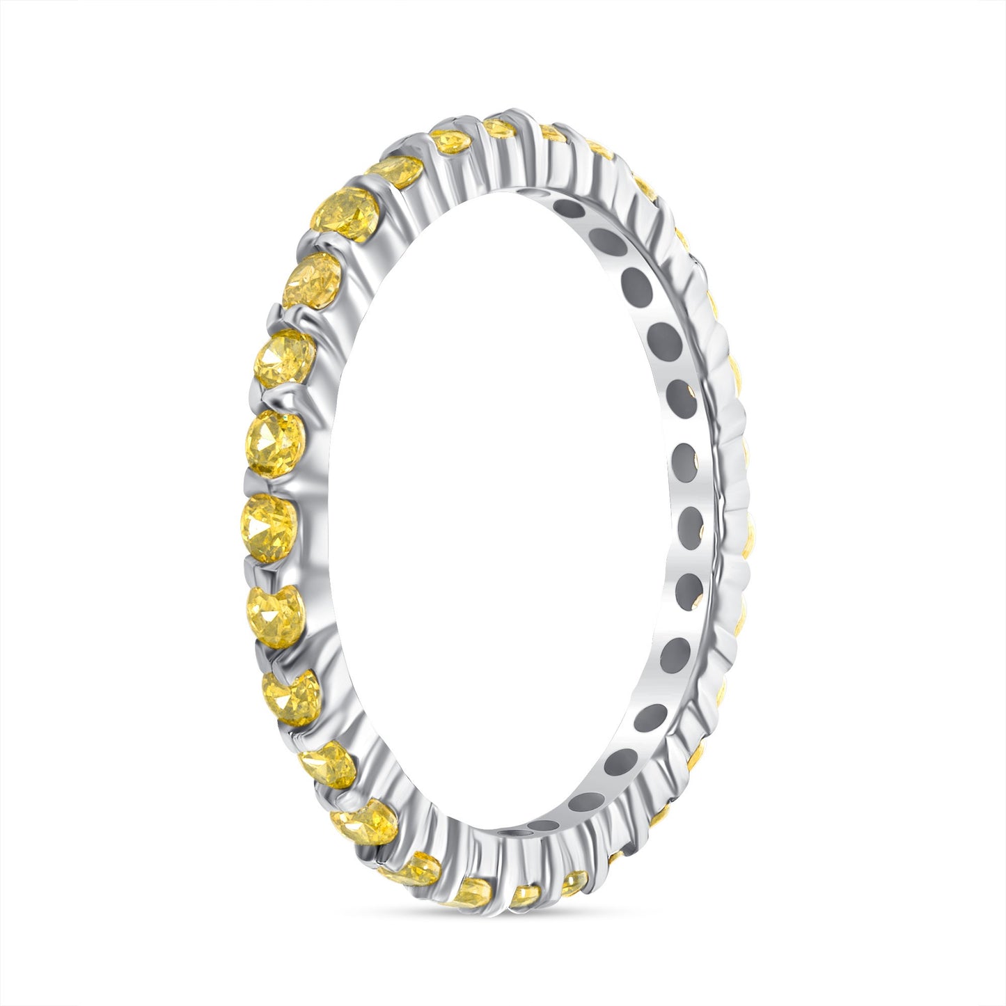 Fancy Eternity Yellow Diamond Band