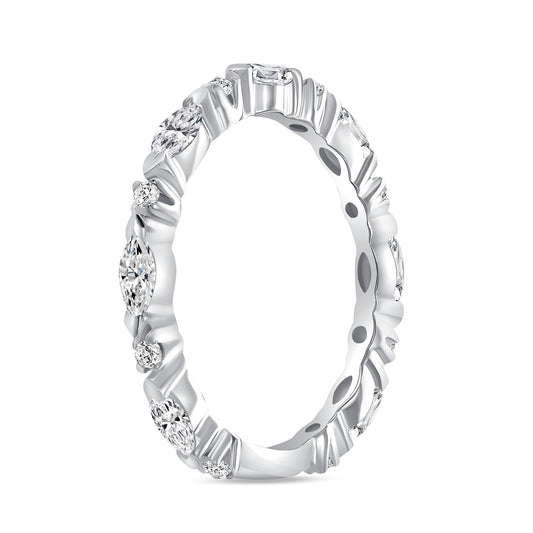 Multi Cut Eternity Diamond Band