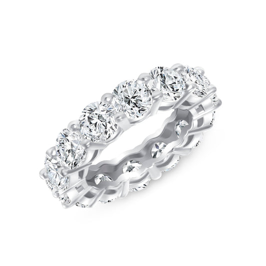 Bachelorette Round Cut Eternity Diamond Ring