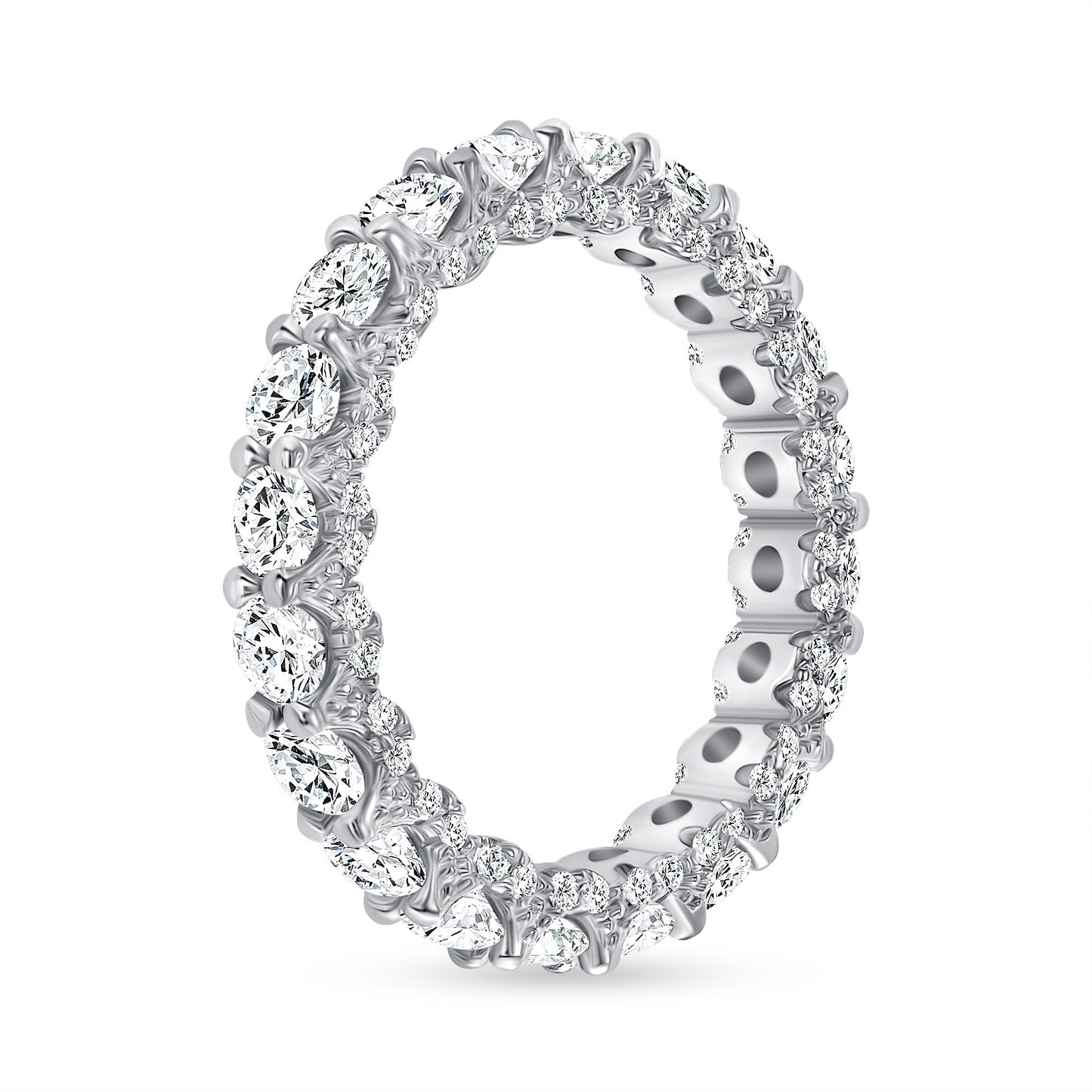 Round Cut Eternity Diamond Ring