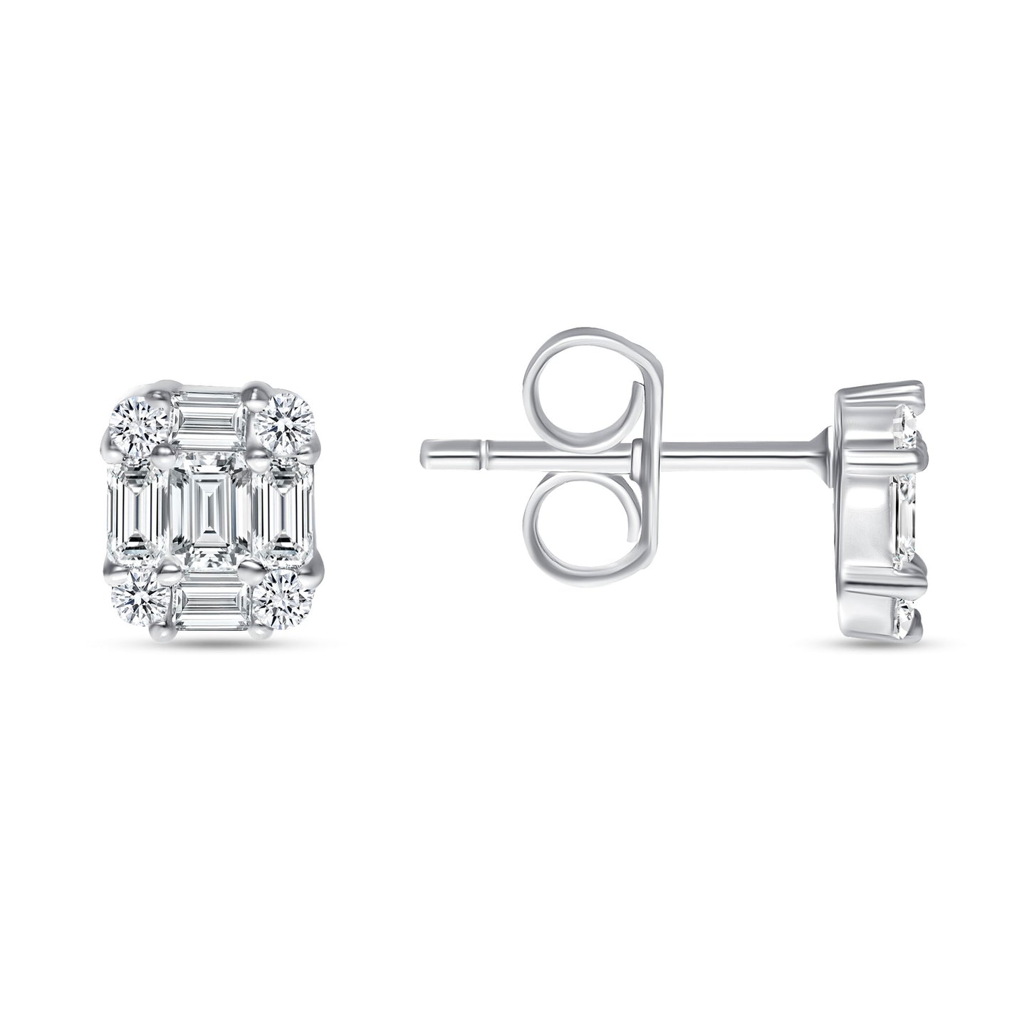 Vanessa Multi Cut Diamond Earring