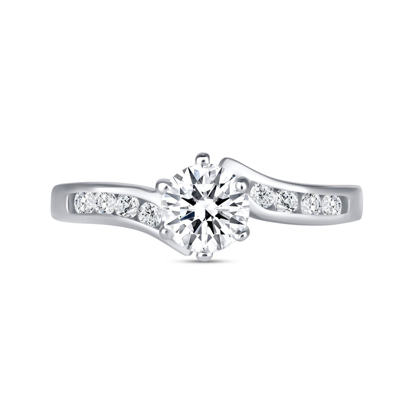 Harmony Round Centerstone Engagement Ring