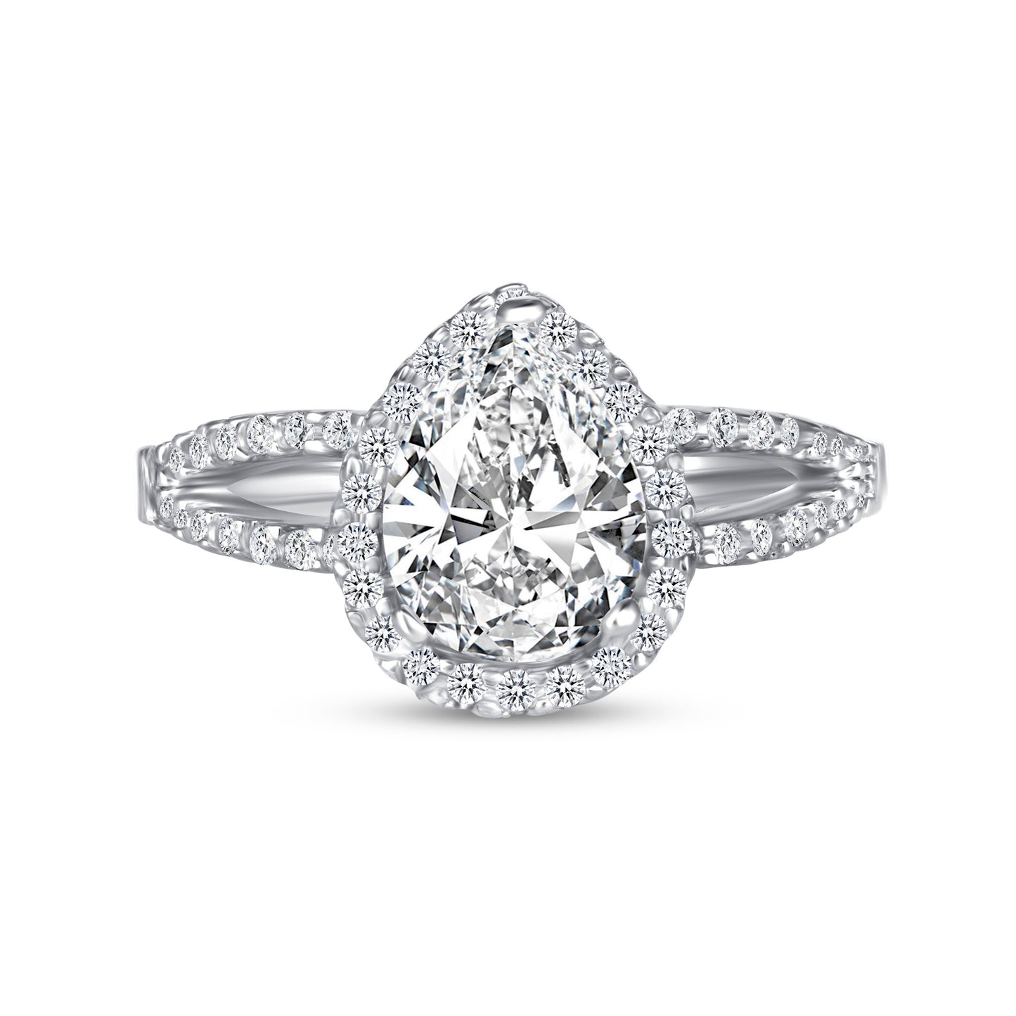 Pear Centerstone Engagement Ring