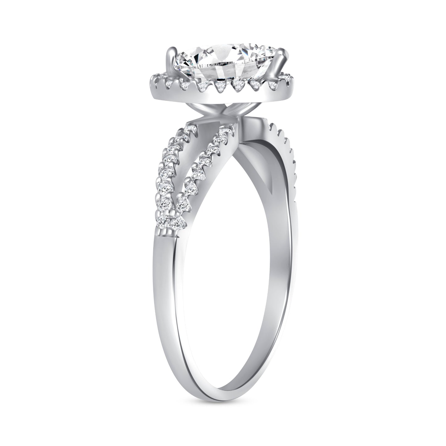 Pear Centerstone Engagement Ring