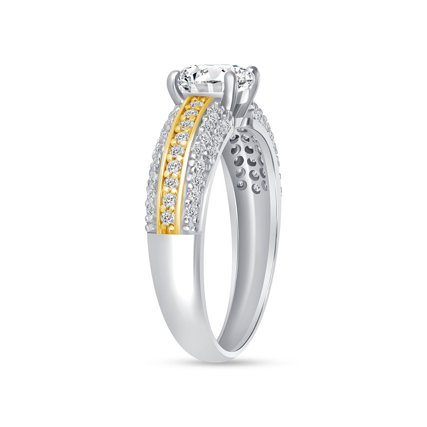 Alyssa Round Centerstone Engagement Ring