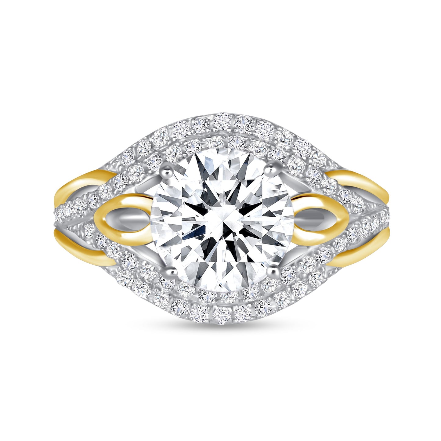 Monarch Bond Round Centerstone Engagement Ring