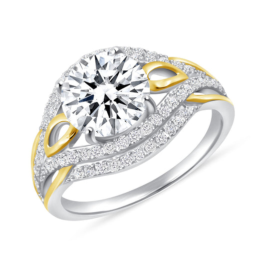 Monarch Bond Round Centerstone Engagement Ring