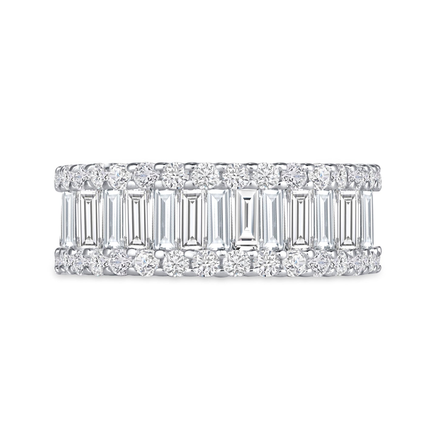 Effervescent Multi Cut Eternity Diamond Band