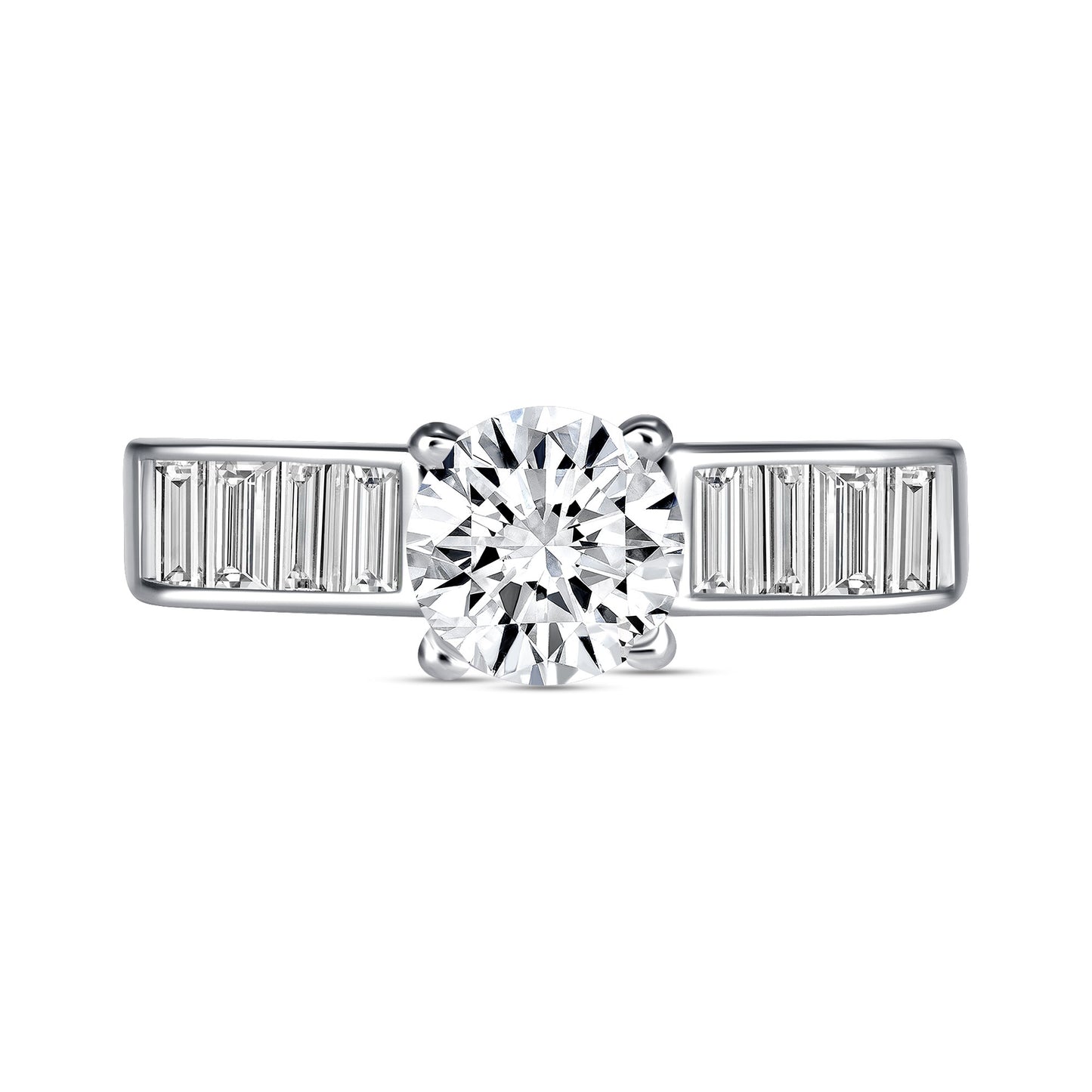 Diana Round Centerstone Engagement Ring