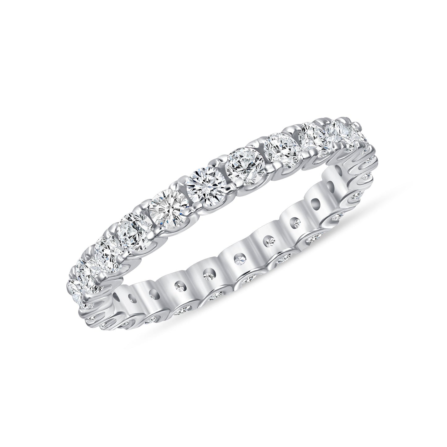 Caroline Round Cut Eternity Diamond Band