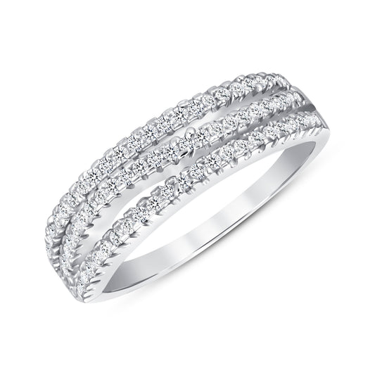 Elegant Flow Diamond Band