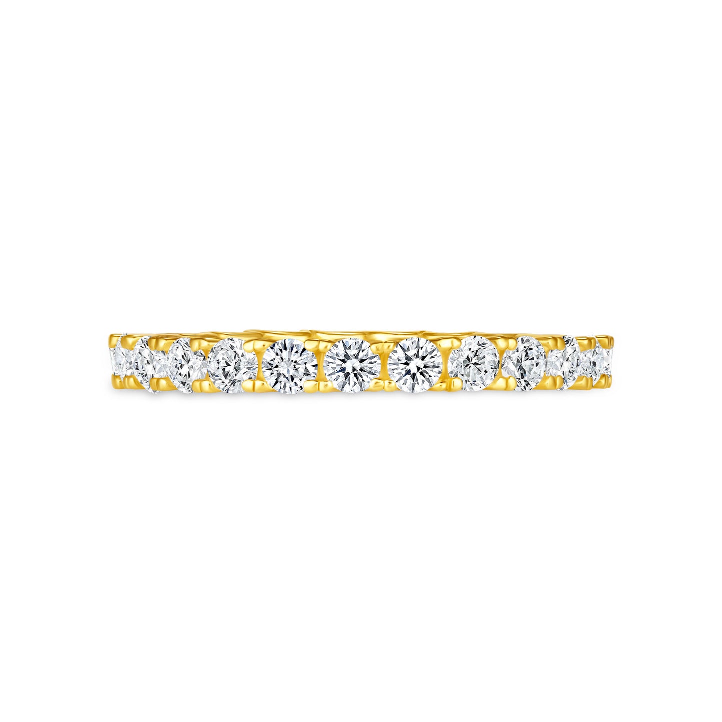 Delphine Round Cut Eternity Diamond Band