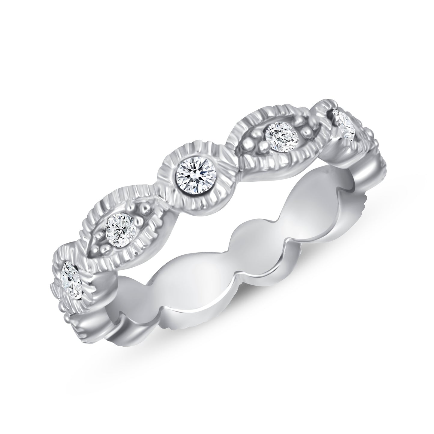 Idol Round Cut Eternity Diamond Band