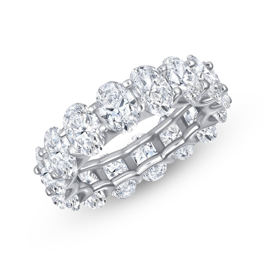 Baron Oval Cut Eternity Diamond Band