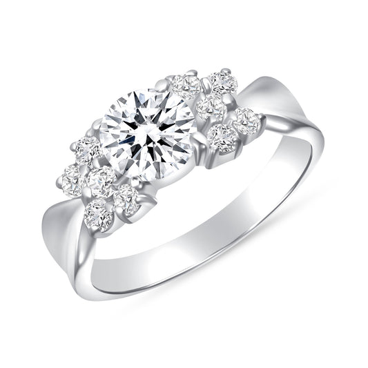 Entourage Round Centerstone Engagement Ring