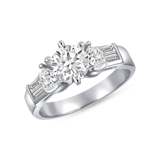 Celeste Round Centerstone Engagement Ring