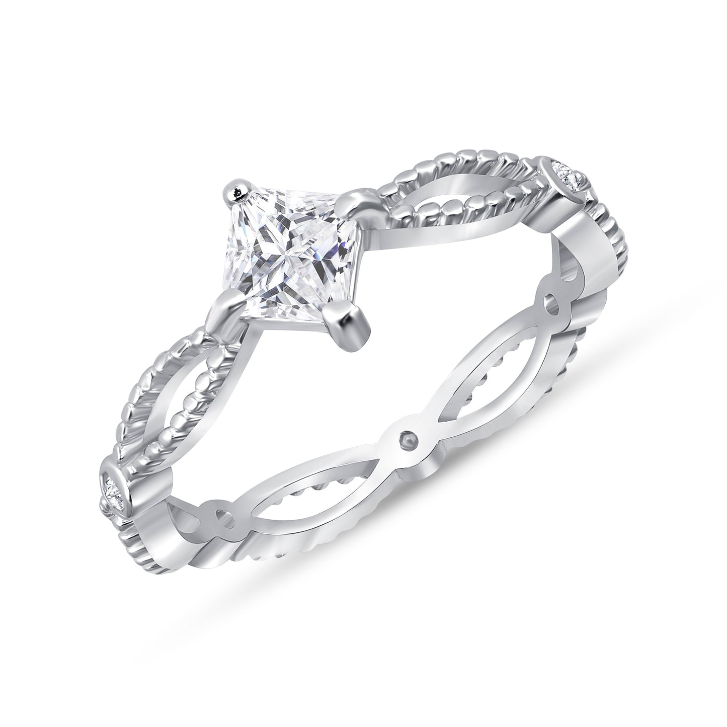 Wise Princess Centerstone Engagement Ring