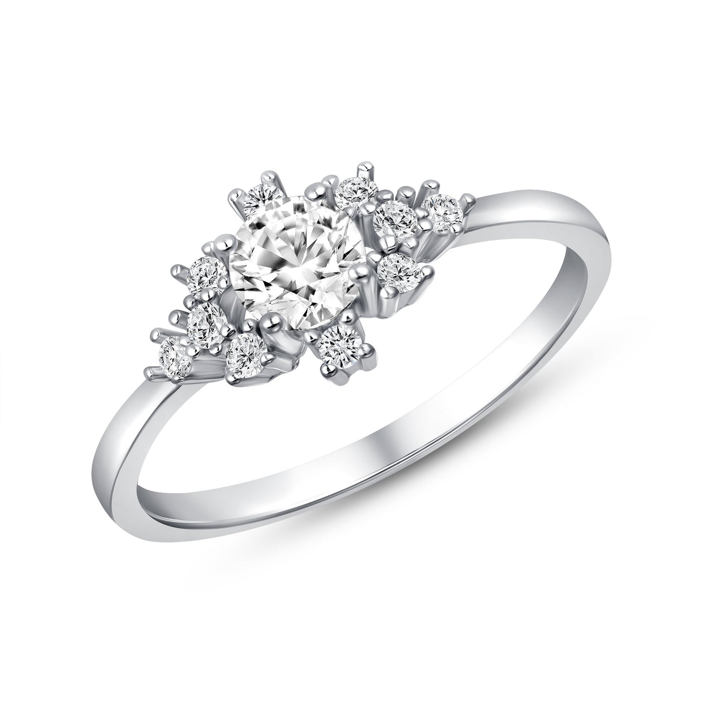 Nova Round Centerstone Engagement Ring