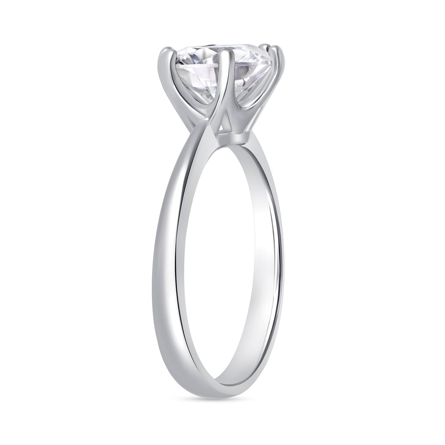 Monica Round Centerstone Engagement Ring