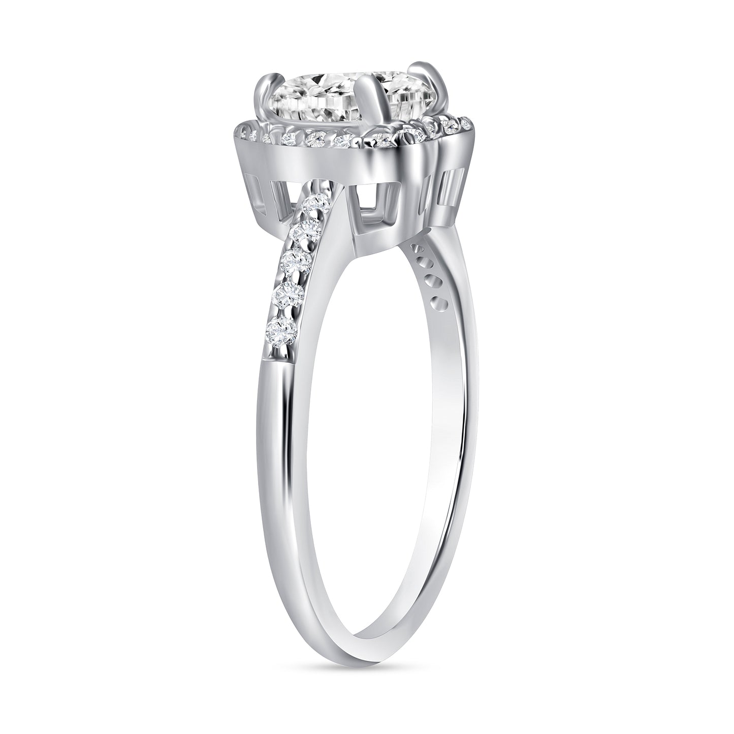 Lydia Heart Centerstone Engagement Ring