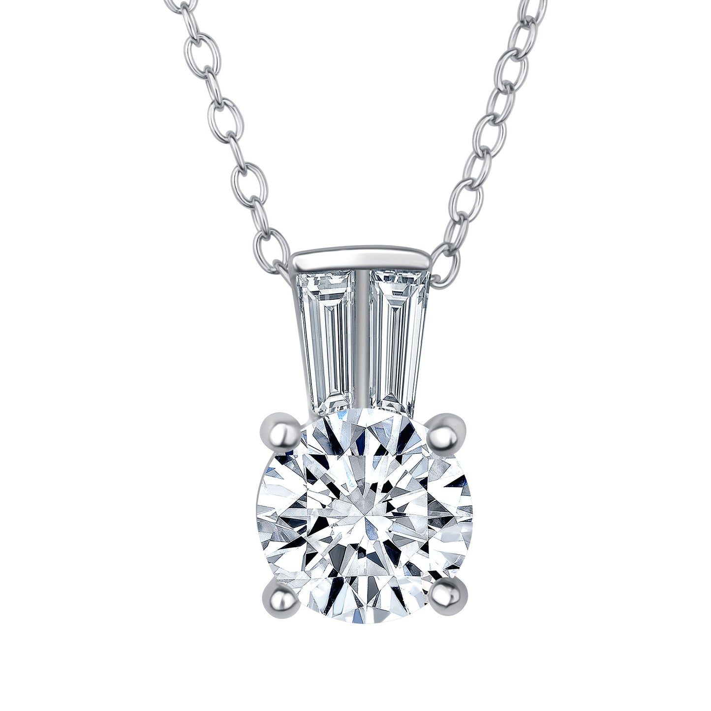 Isabelle Round Cut Diamond Necklace