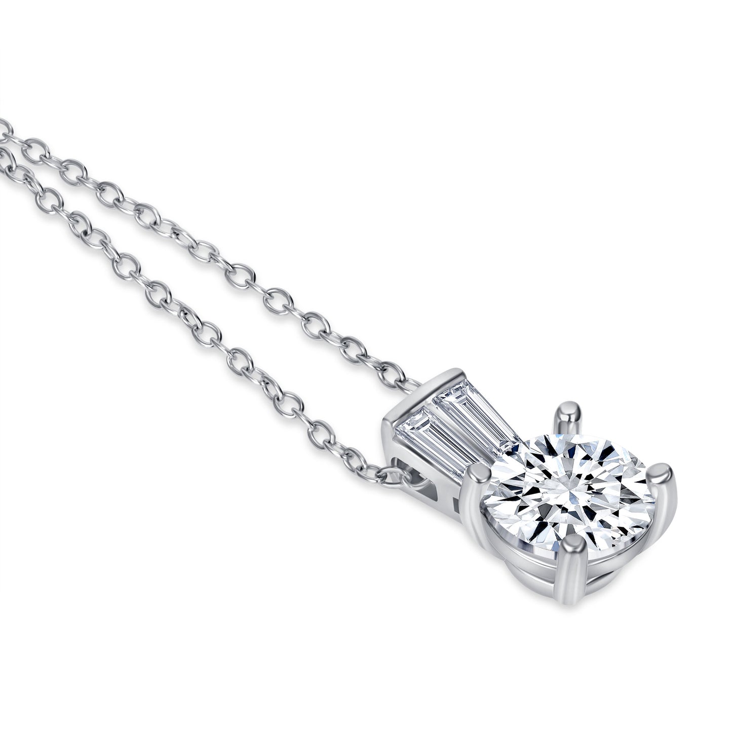 Isabelle Round Cut Diamond Necklace