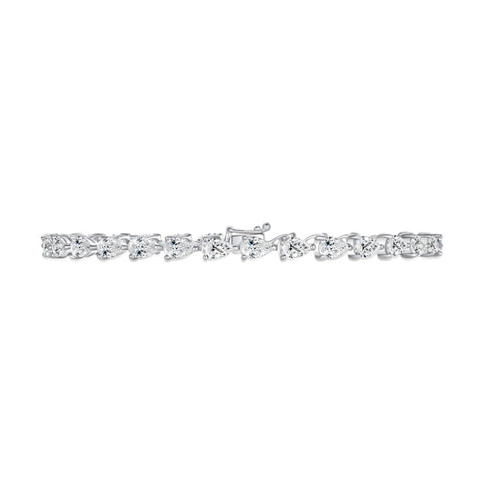 Aurora Pear Cut Diamond Tennis Bracelet