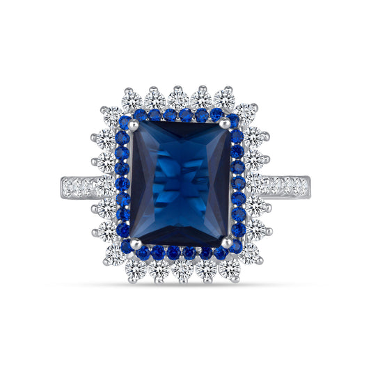 Melania Radiant Cut Sapphire Engagement Ring