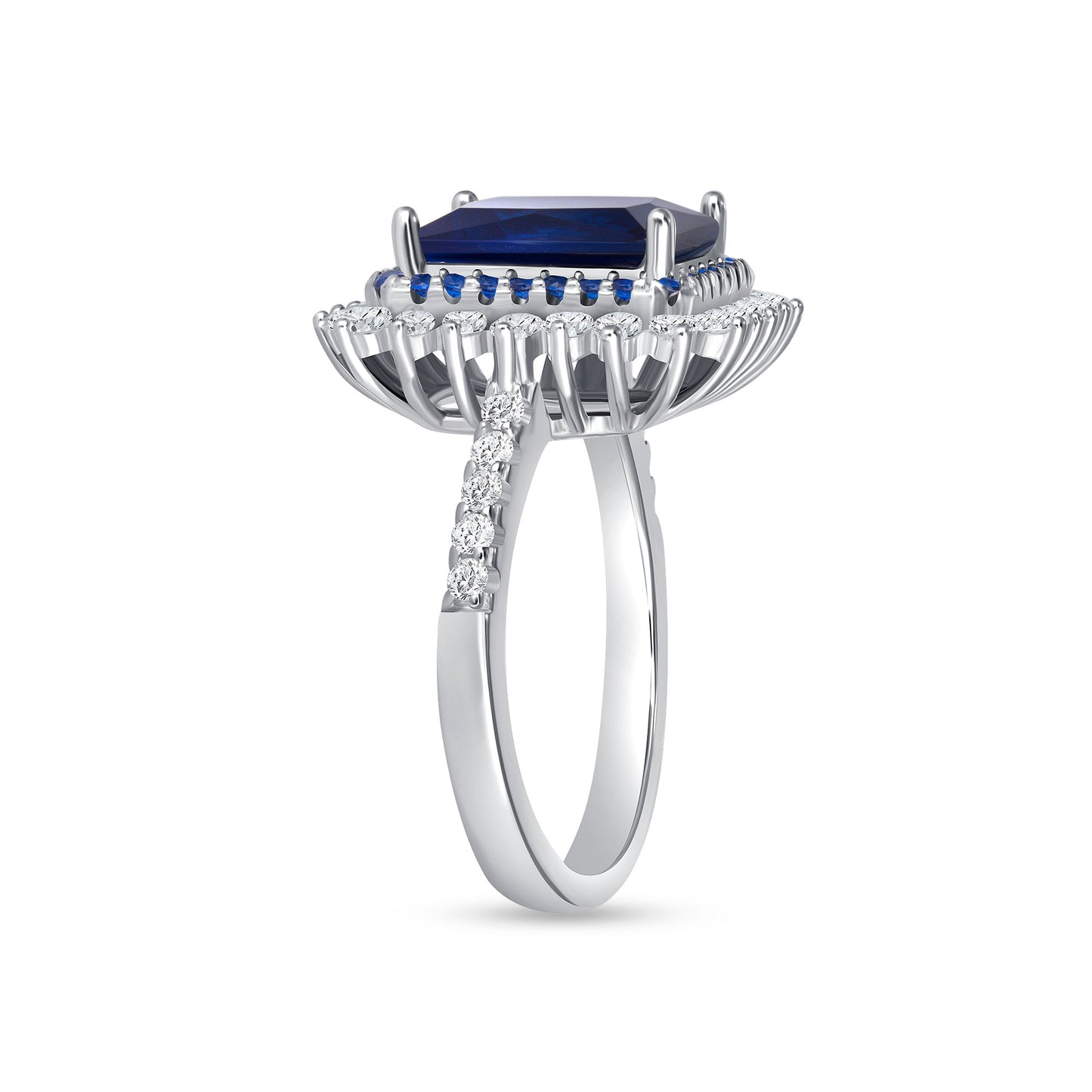 Melania Radiant Cut Sapphire Engagement Ring