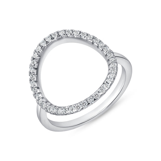 Circle Diamond Fashion Ring