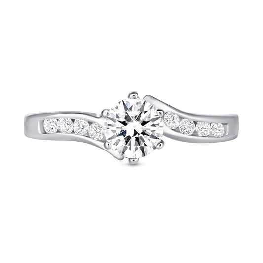 Lisa Round Centerstone Engagement Ring