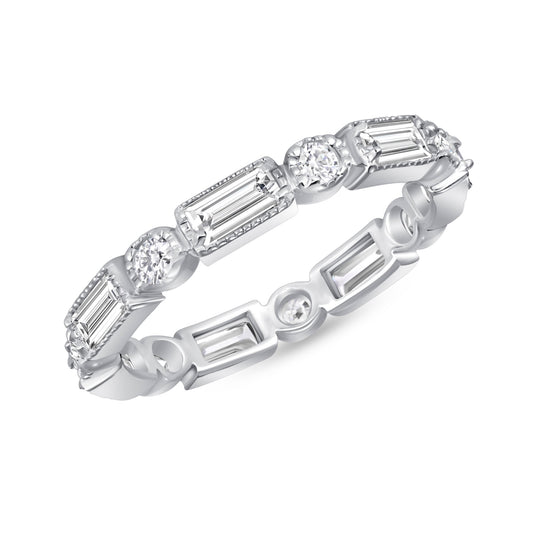 Mesmerize Multi Cut Eternity Diamond Band