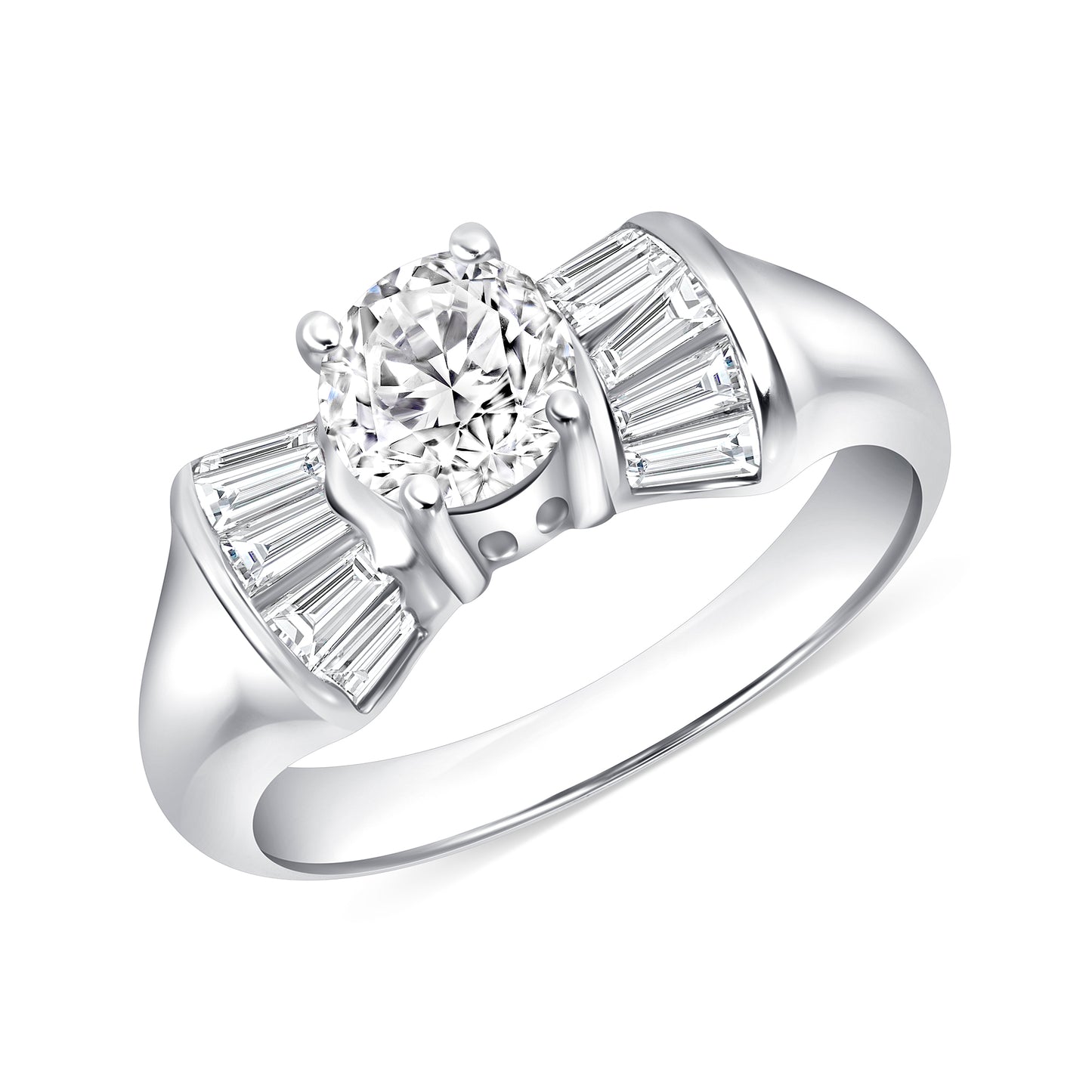 Limelight Round Centerstone Engagement Ring