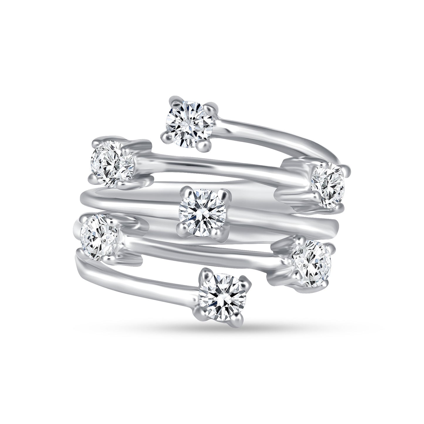 Wind Spire Diamond Fashion Ring