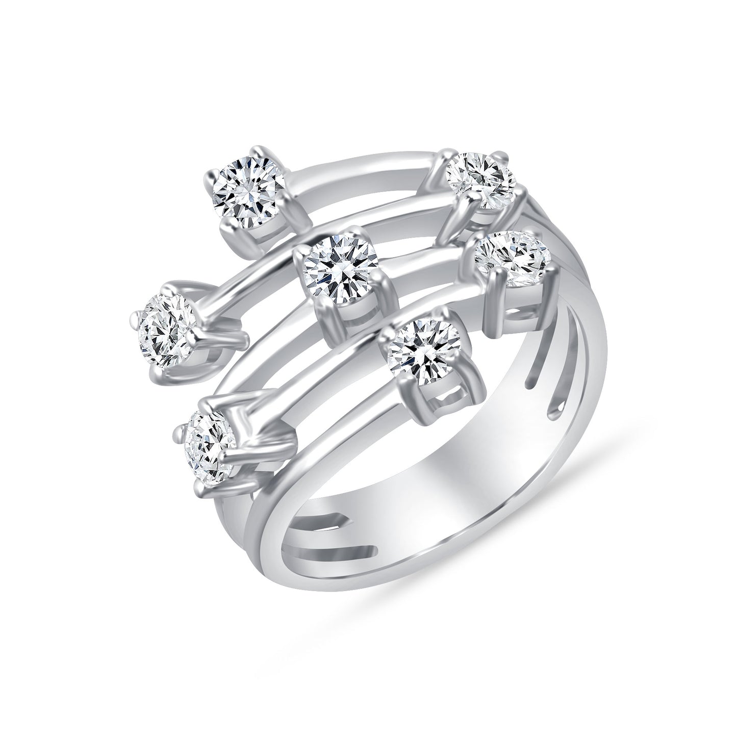 Wind Spire Diamond Fashion Ring