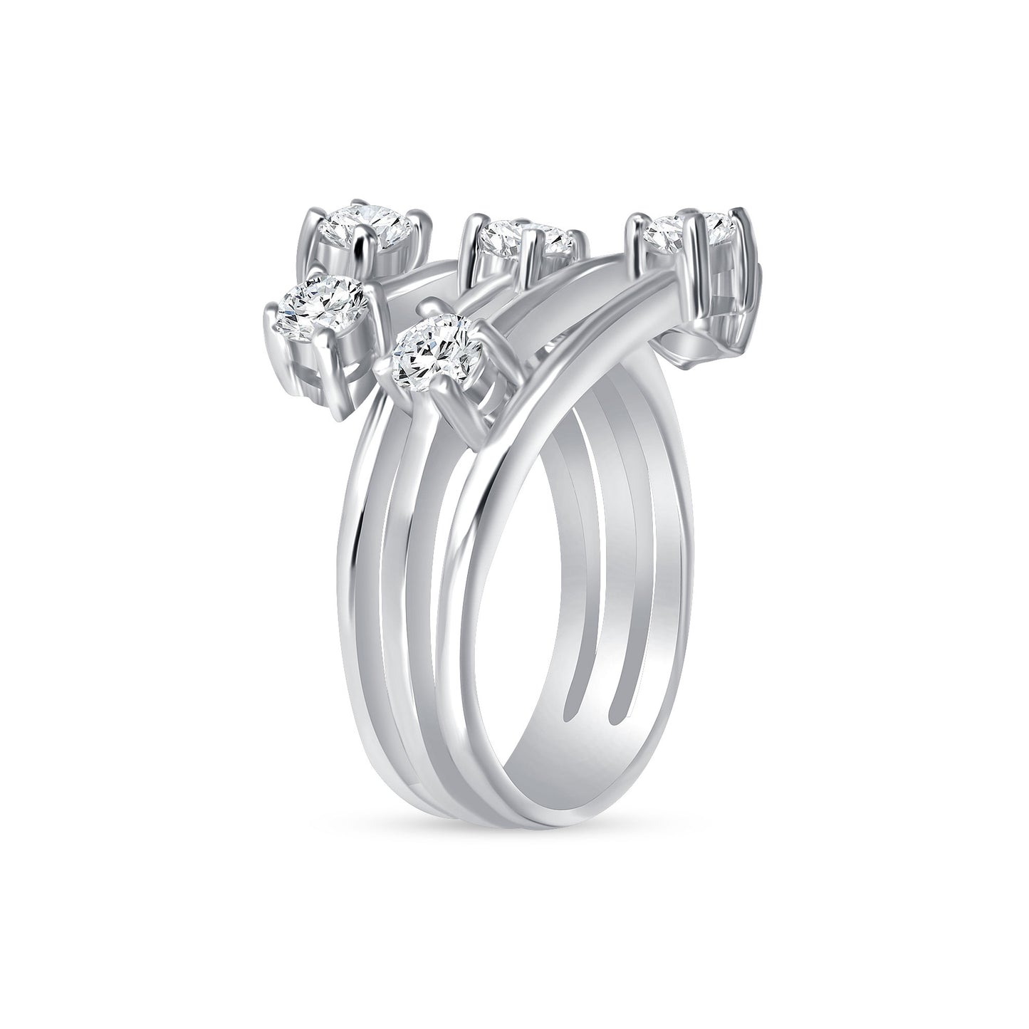 Wind Spire Diamond Fashion Ring