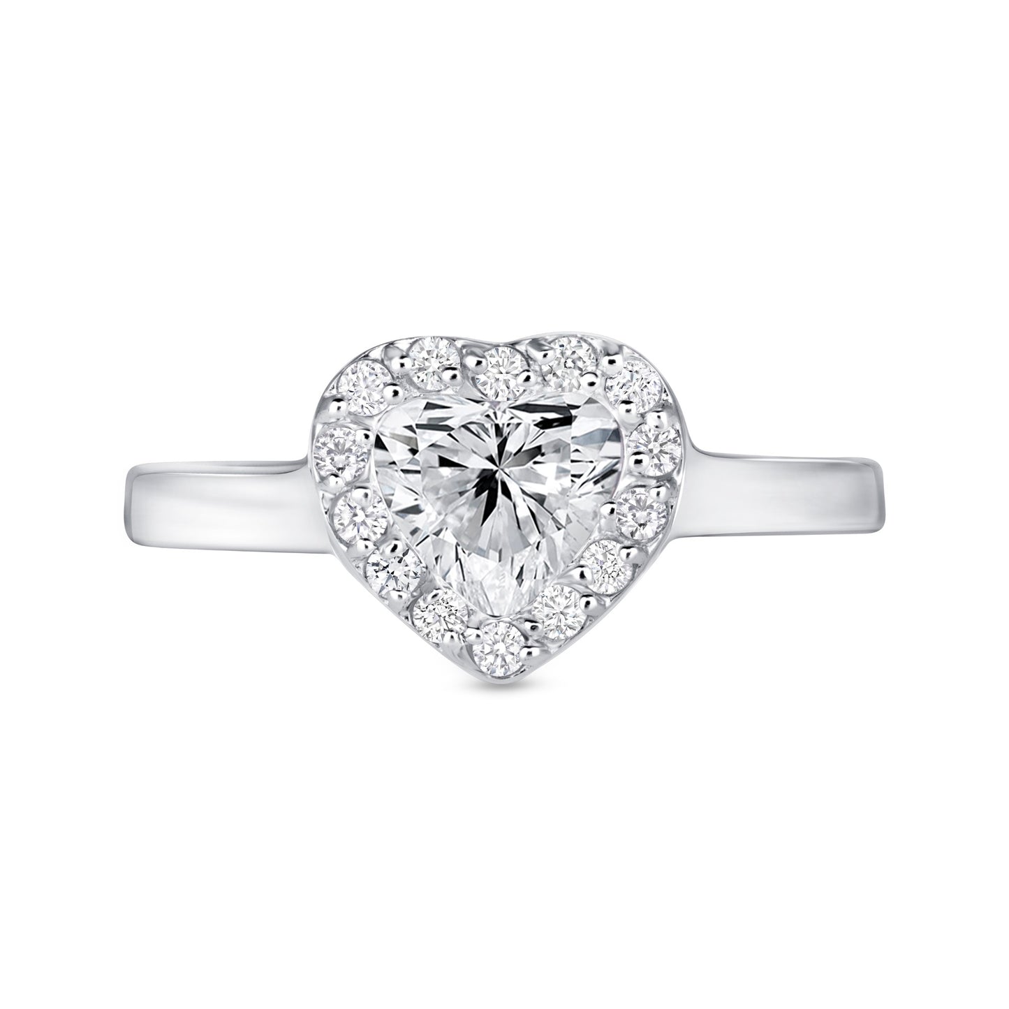 Mystic Heart Centerstone Engagement Ring