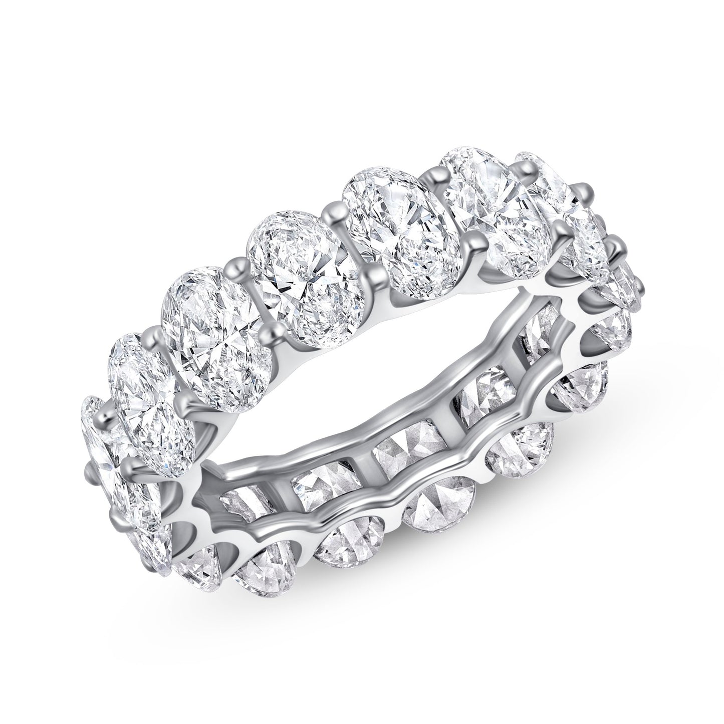 Unity Oval Cut Eternity Diamond Band